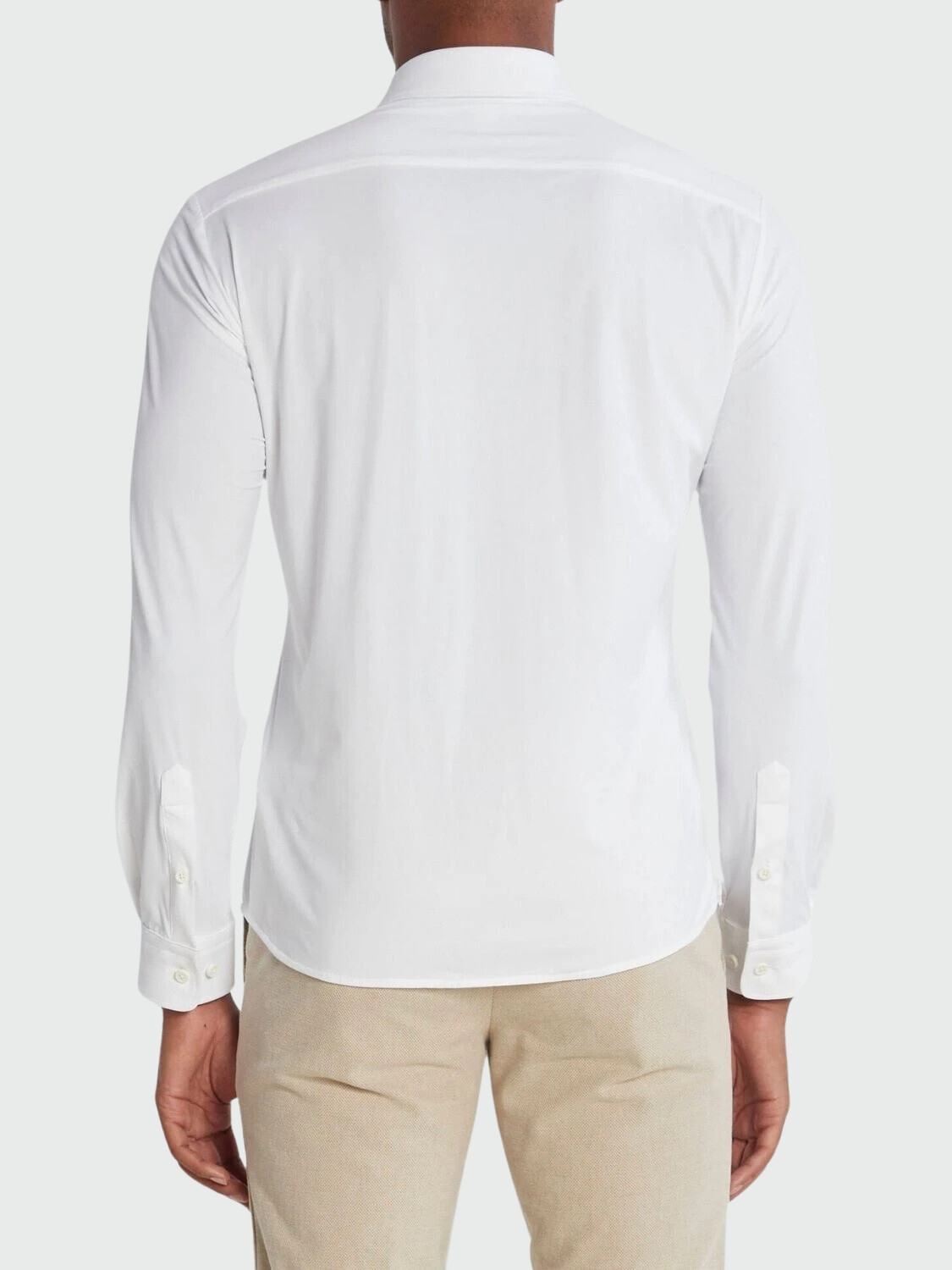 Hugo Boss -Camisa manga larga slim fit, P-ROAN-KENT Blanco