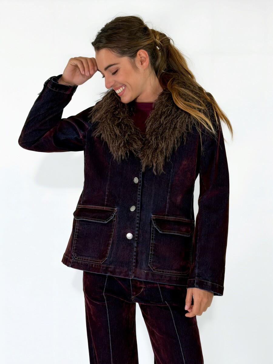 CHAQUETA CHLOE - BORDO 
