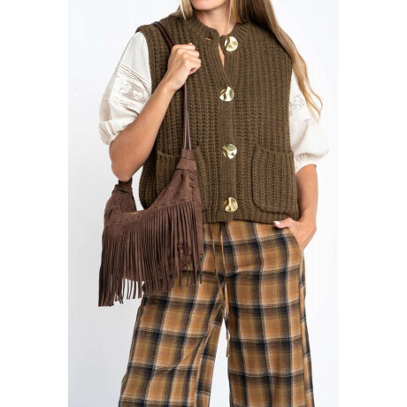 Chaleco Tejido Oliva