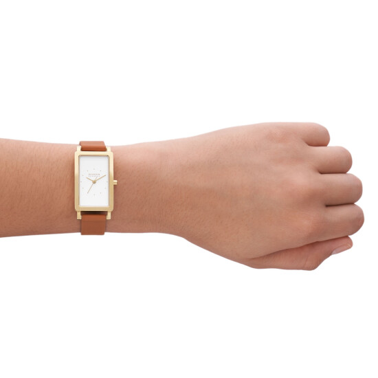 Reloj SKAGEN HAGEN LILLE Cuero Marron Esfera 22mm 0