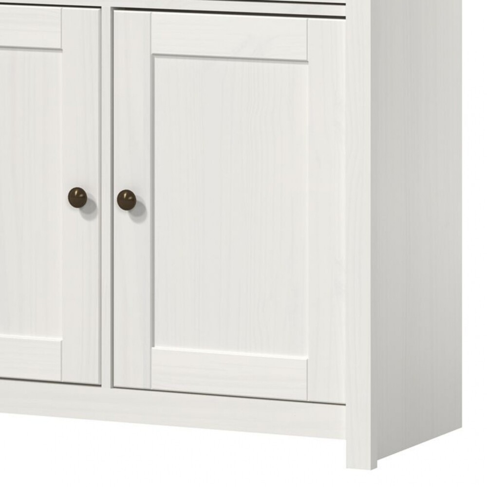 Aparador 2 puertas 2 cajones - Linea Colonial Blanco/Freijo