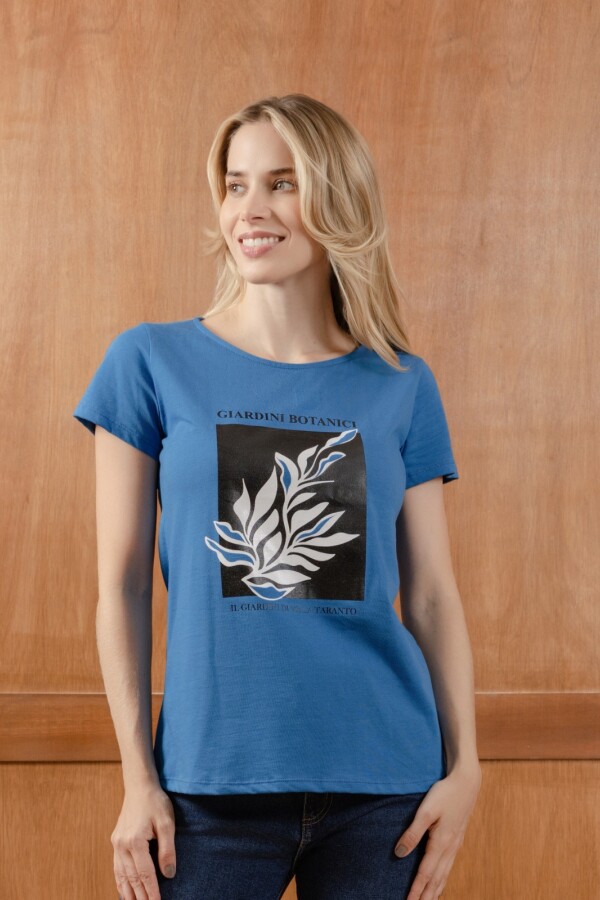 Remera con Serigrafía. Rojo