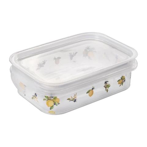 Pote Rectangular con Traba Limón 500 ml U