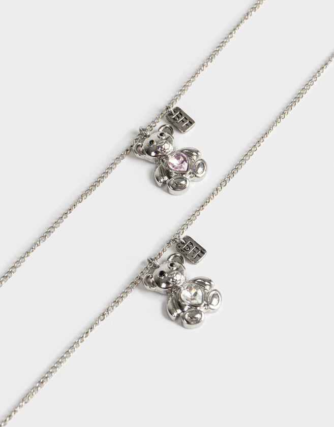 Collares para compartir Para Compartir Set De Collares Para Compartir - Plateado