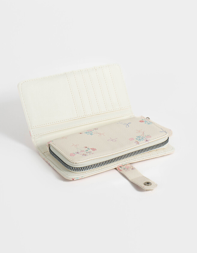 Ficheros Billetera Fichero Con Snap - Estampado Flores