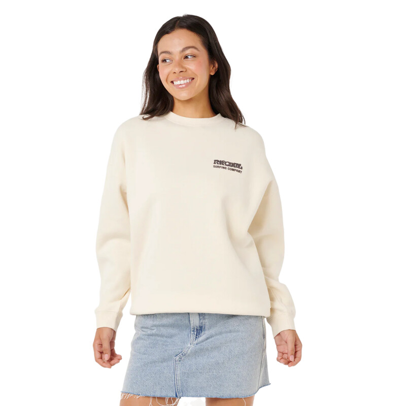 Buzo Rip Curl Surf Puff Inspired Crew - Beige Buzo Rip Curl Surf Puff Inspired Crew - Beige