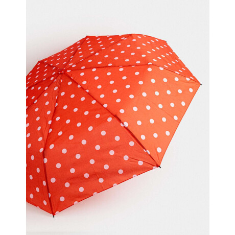 Paraguas Cortos Estampado Rojo Medio