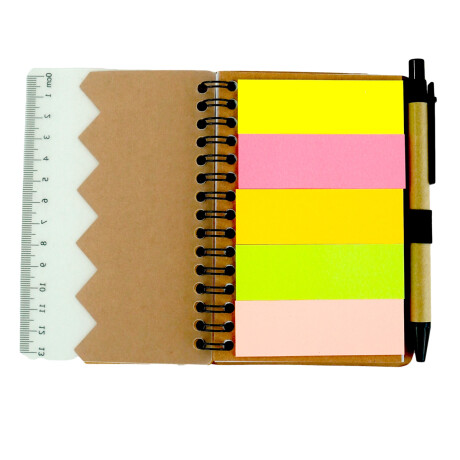 LIBRETA ECOLOGICA C/ESPIRAL BOLIGRAFO NOTAS AUTOADHESIVAS LIBRETA ECOLOGICA C/ESPIRAL BOLIGRAFO NOTAS AUTOADHESIVAS