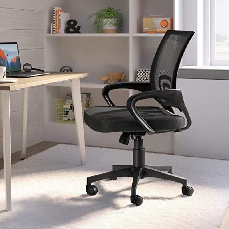 Silla Giratoria De Escritorio Oficina Regulable Ergonómica Negro