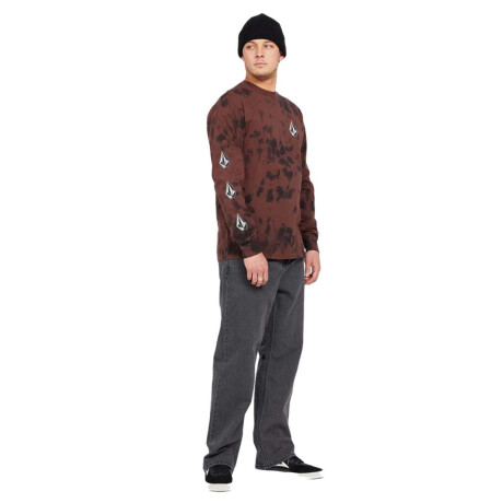 Remera Volcom ABG ICONIC STONE DYE LST Bordo