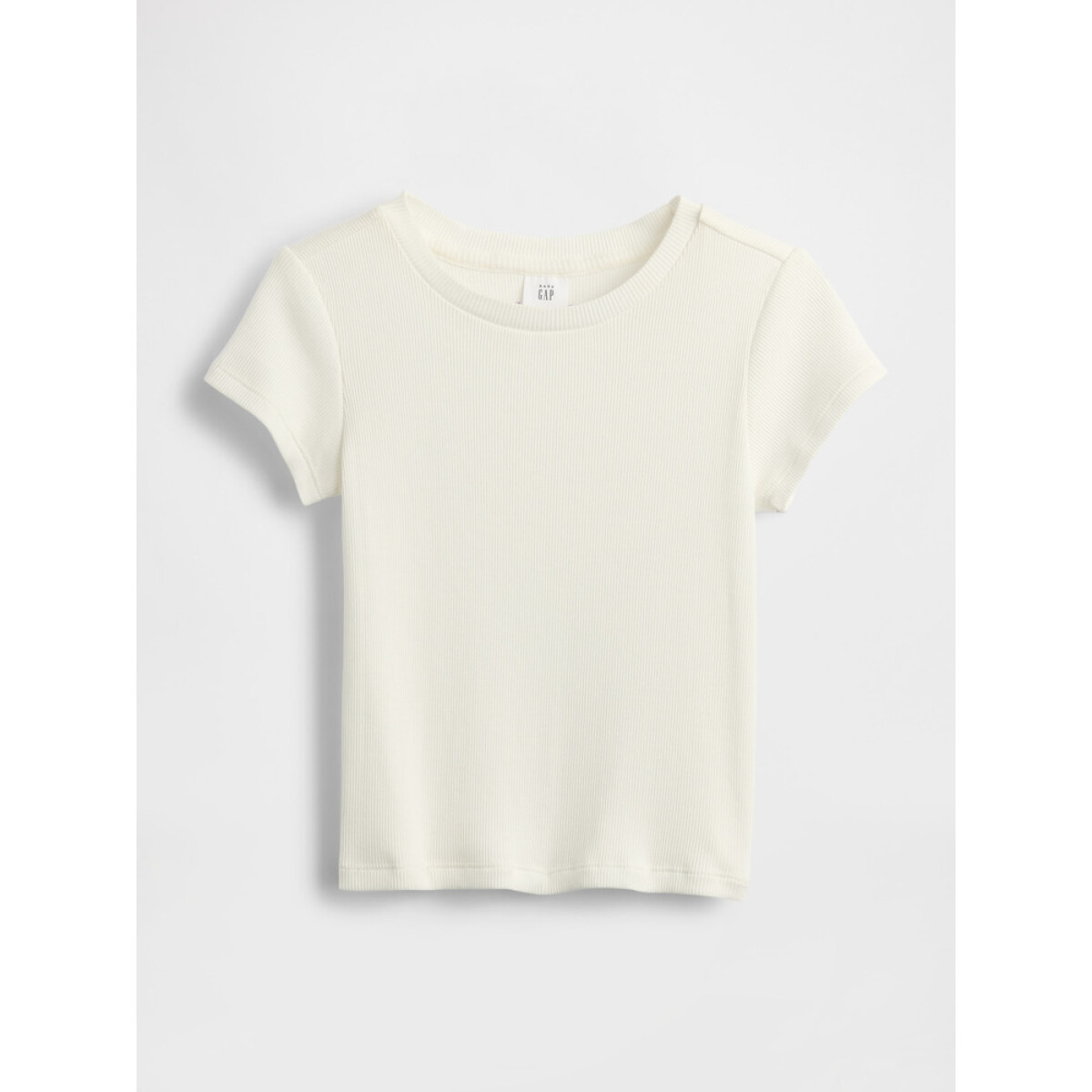 SS POINTELLE BTN FRNT TEE - NEW OFF WHITE 