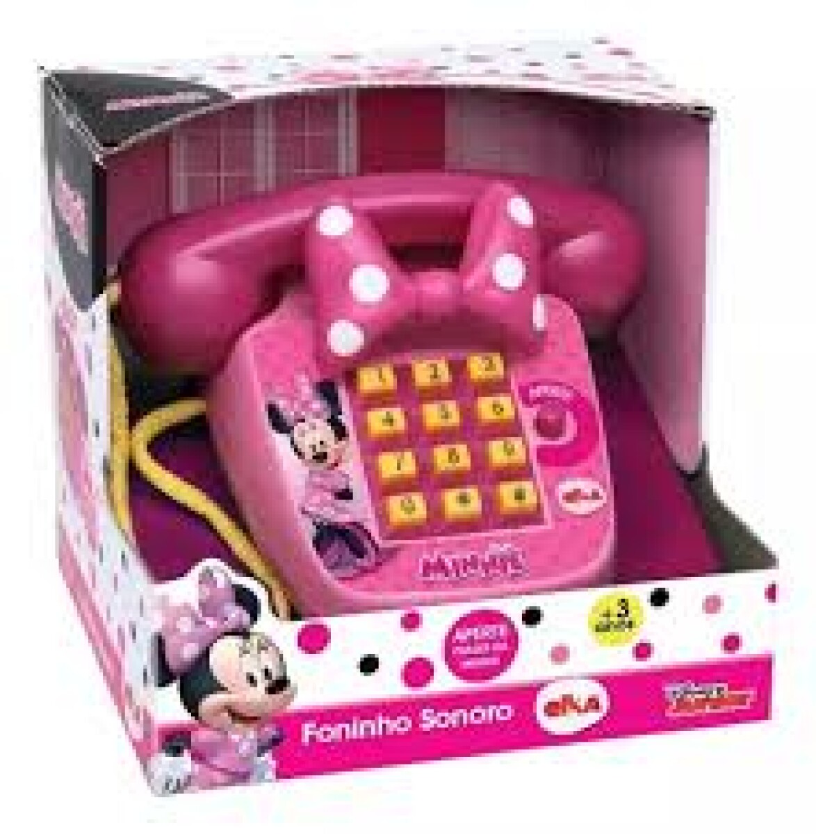 Teléfono De Juguete Elka Minnie Con Sonidos 