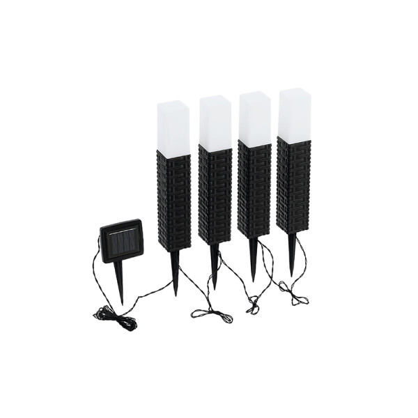 Kit 4 pinchos LED c/cable 4x0,06W luz fría Z-SOLAR ILU01328