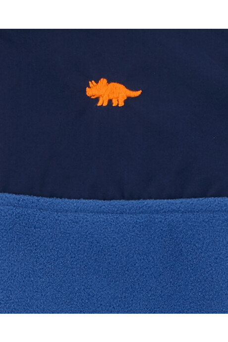 Set dos piezas de micropolar, pantalón y buzo, diseño colorblock Sin color