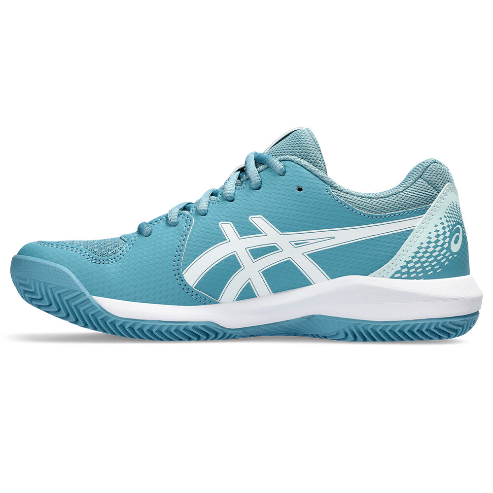 GEL-Dedicate 8 Clay - Mujer Gris Blue/white