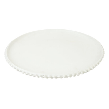 Fuente de ceramica redona labrada Fuente de ceramica redona labrada