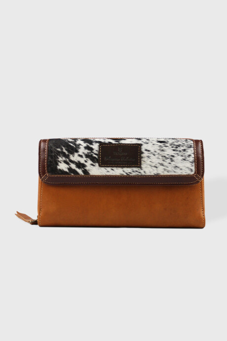 Billetera dama con Solapa Pelo