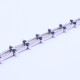 Pulsera articulada oro 18k blanco brillantes y zafiros carré. Pulsera articulada oro 18k blanco brillantes y zafiros carré.