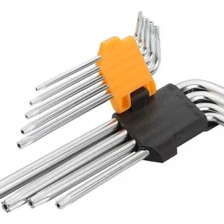 TOLSEN LLAVE ALLEN TORX LARGAS JUEGO 9 PIEZAS Tolsen Llave Allen Torx Largas Juego 9 Piezas