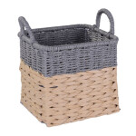 CESTO C/ASAS 27X27X25CM TEJ. CORDON PAPEL NAT/GRIS CESTO C/ASAS 27X27X25CM TEJ. CORDON PAPEL NAT/GRIS