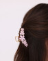 Broche Premium Broche Metálico Flores - Violeta Lila