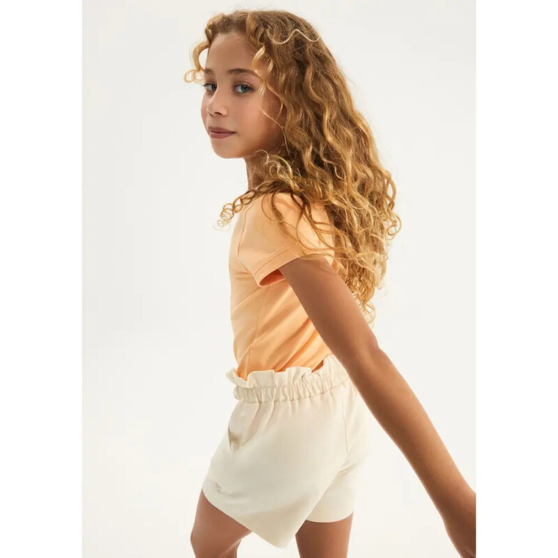 SHORTS FEM AMARELO CLARO