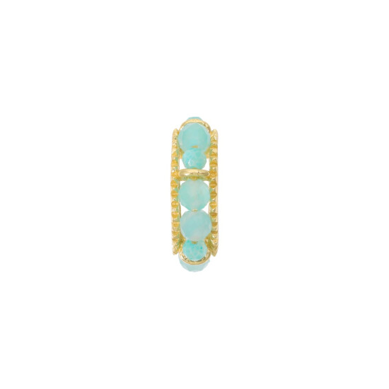 Caravanas Aros Kavik Plata 925 bañada de oro 18k 0