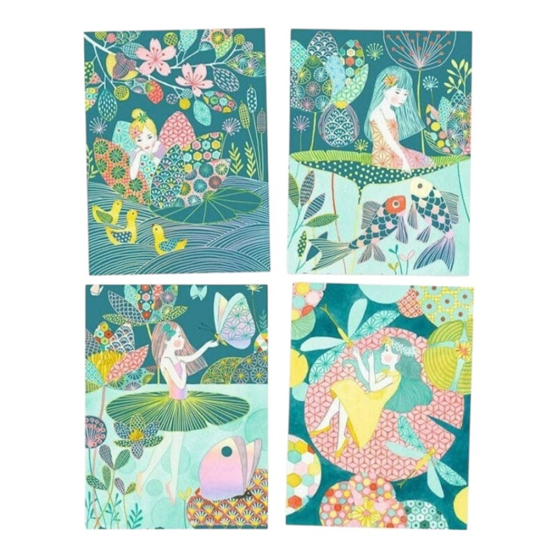 Láminas para Raspar Infantil El Estanque Djeco Láminas para Raspar Infantil El Estanque Djeco