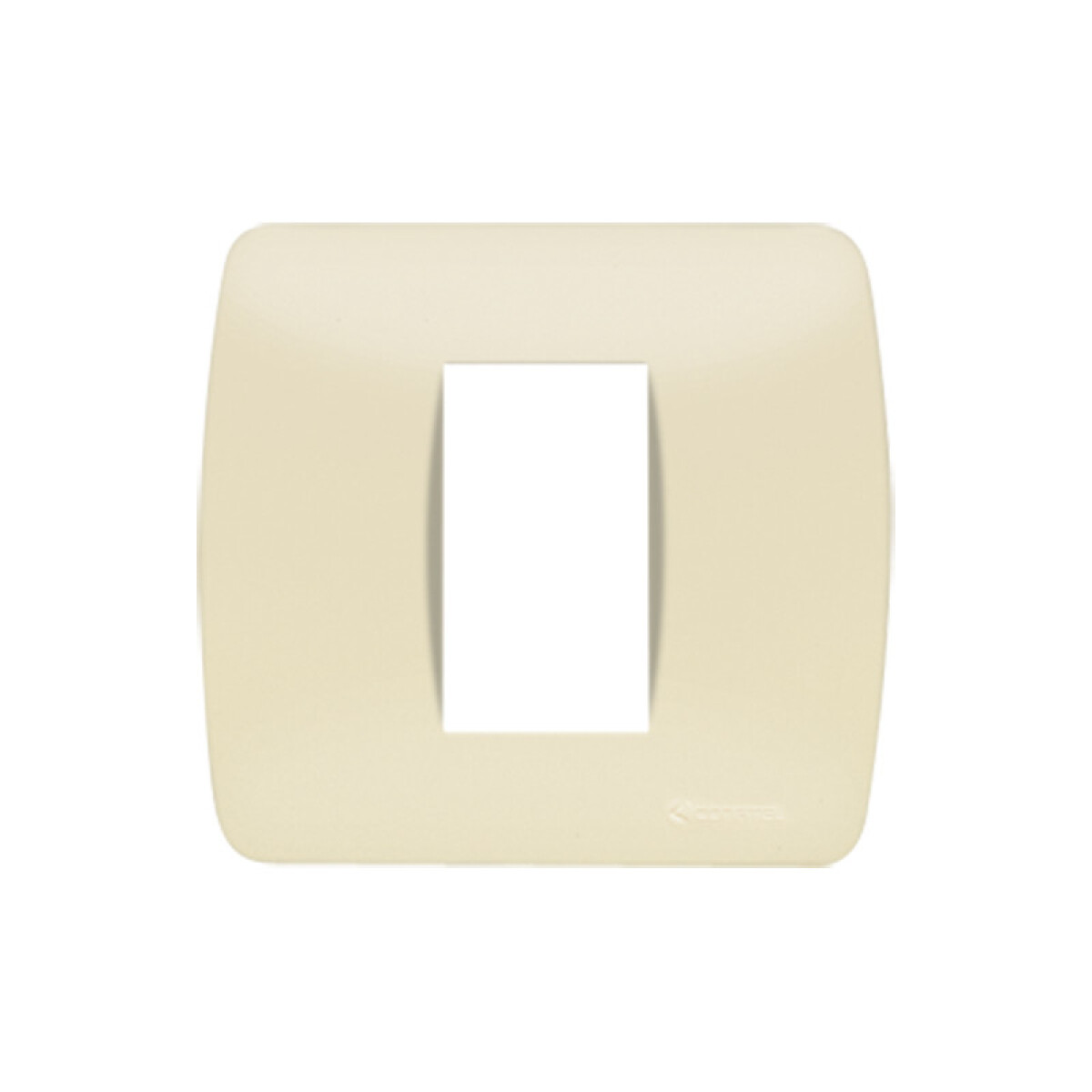 Plaqueta 2X2" p/1 módulo marfil - Loft - ELE01279 