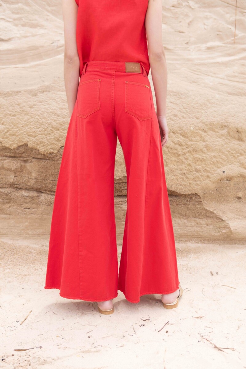 JEAN WIDE XL Rojo