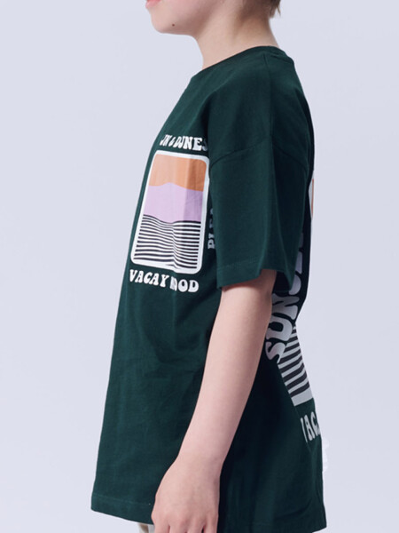 Remera estampada Vacay Mood Verde