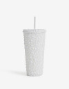 Artículos cocina Vasos Vaso De Plástico Con Perlas - Blanco Nacarado/perlado