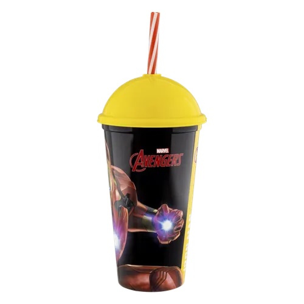 Vaso Shake 500 Ml Plástico Iron Man BAZAR PLASTICO VASO SHAKE 500 ML IRON MAN 8637