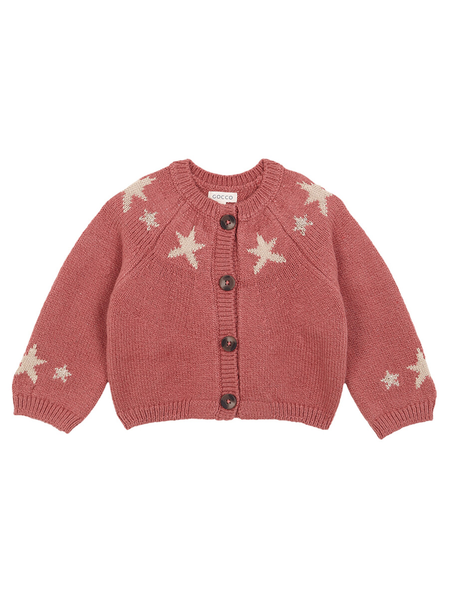 Chaqueta Con Estrellas Cereza