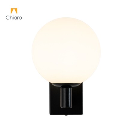 Aplique de Pared spot esfera minimalista NEGRO