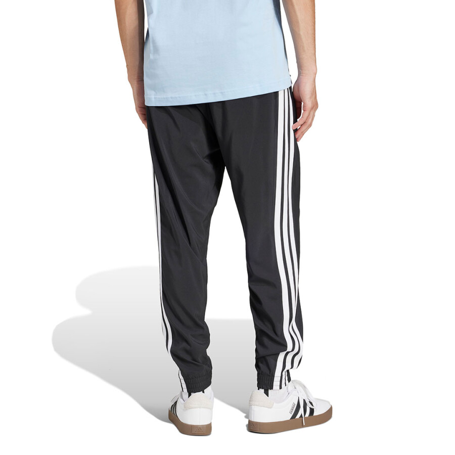 Pantalon de Hombre Adidas M 3S Wv Tc Pt Negro - Blanco