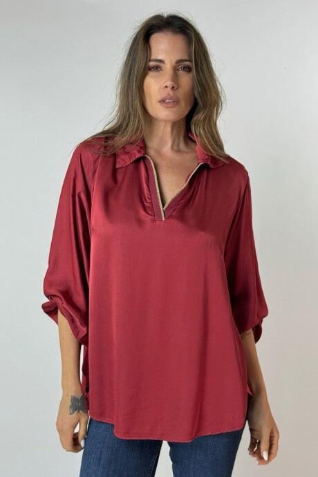 BLUSA LIDIA Bordó