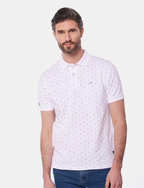 REMERA POLO ESTAMPADA Blanco