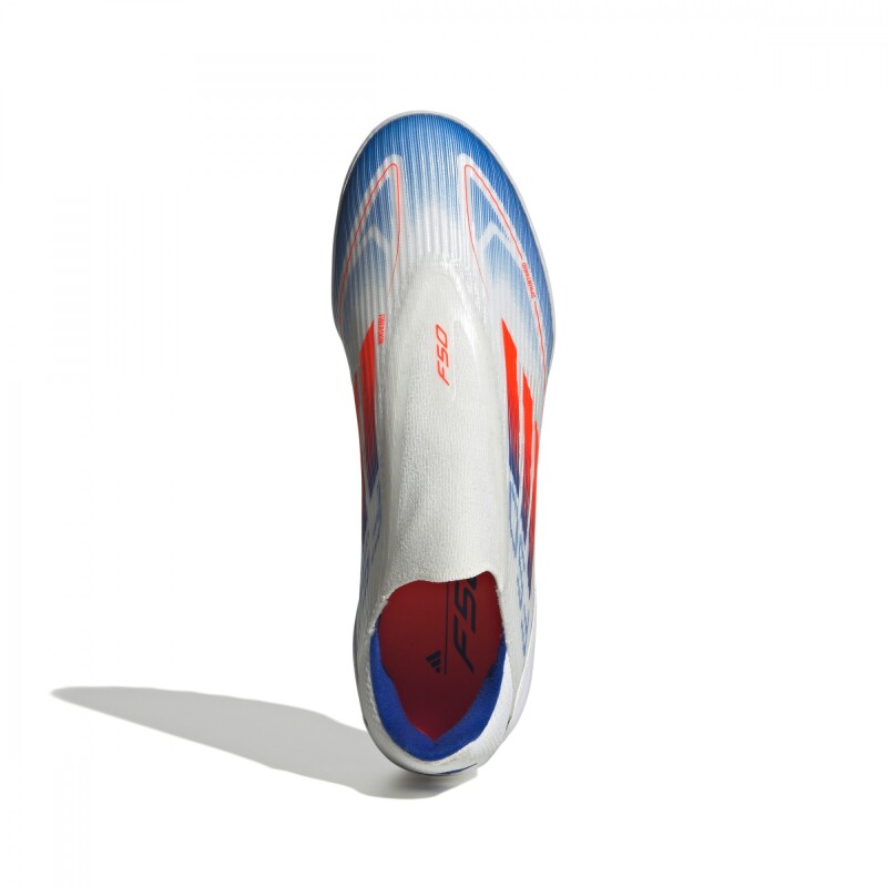 Championes de fútbol F50 League Laceless Tf de Hombre Blanco