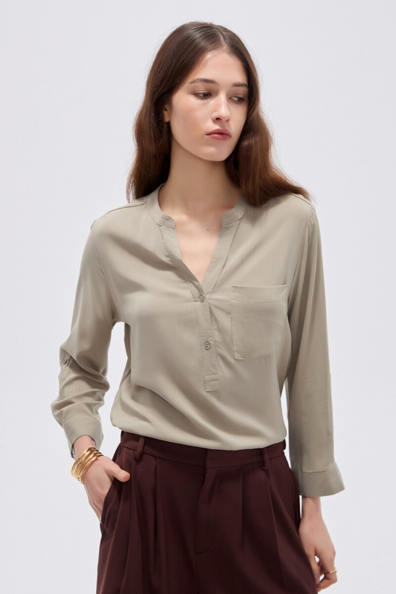 Blusa Au - Verde Grisaceo 