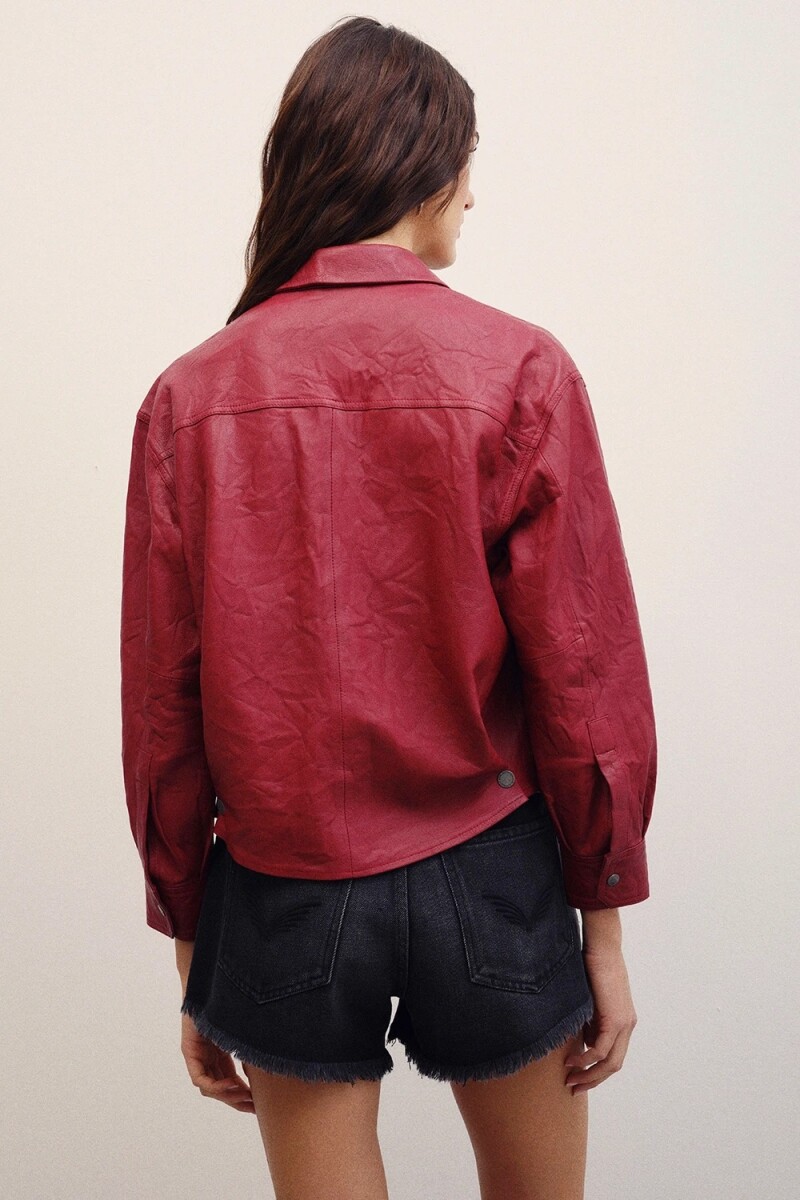 CAMISA EMILIA CUERO Rojo