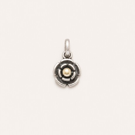 Dije Flor- Plata y Oro Dije Flor- Plata y Oro