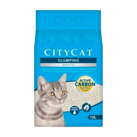 Arena Sanitaria Citycat Carbón Activado – 10 Lt (8 Kilos) Unica