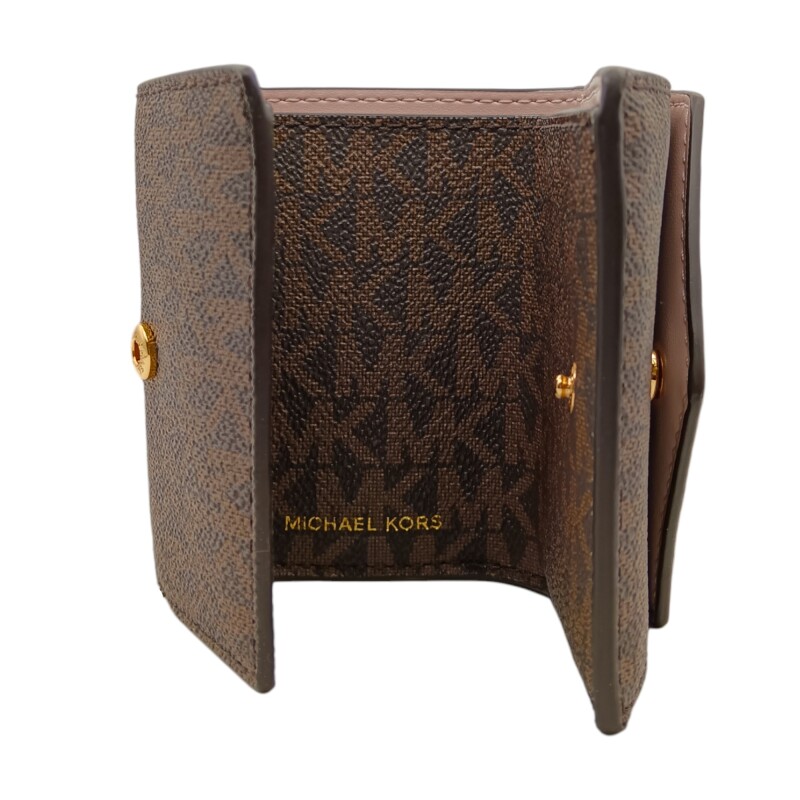 BILLETERA MICHAEL KORS JET SET CHARM 32T0GT9E58 marróncombinado
