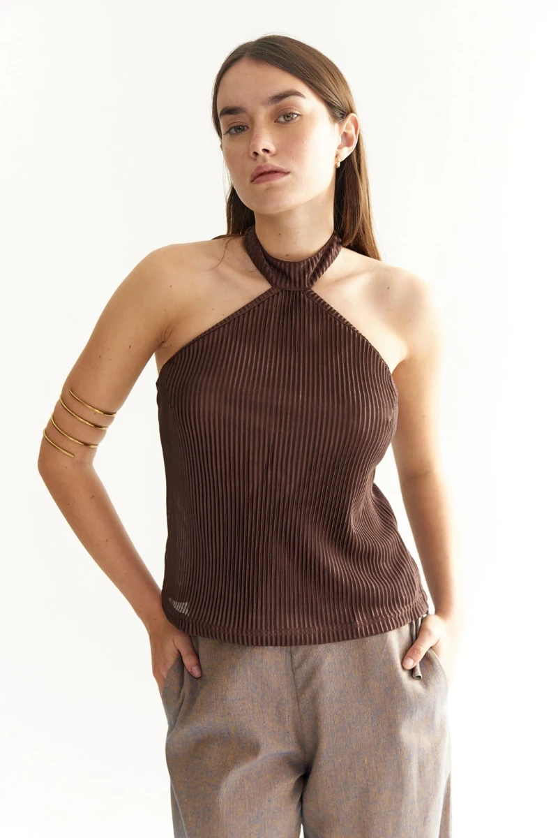 Top Louta Marron