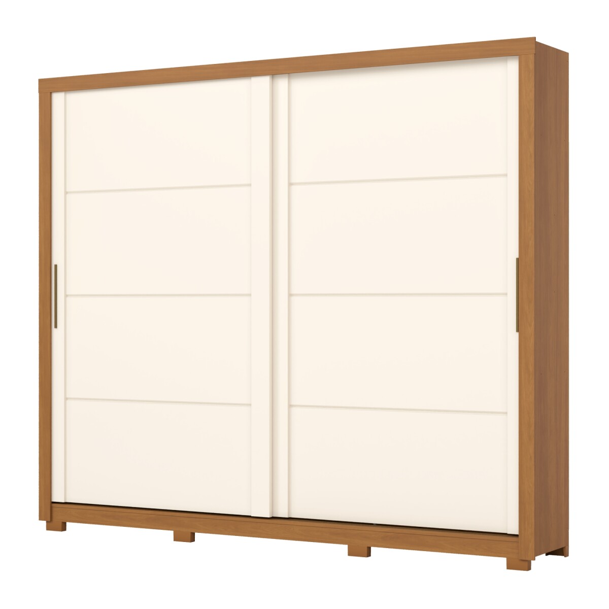 ROPERO PALACE 2 PUERTAS 4 CAJONES INTERNOS GUARDARROPA CLOSET ARMARIO - OFF WHITE 