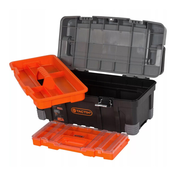 Caja herramienta 22" organizador y mango aluminio TT0292