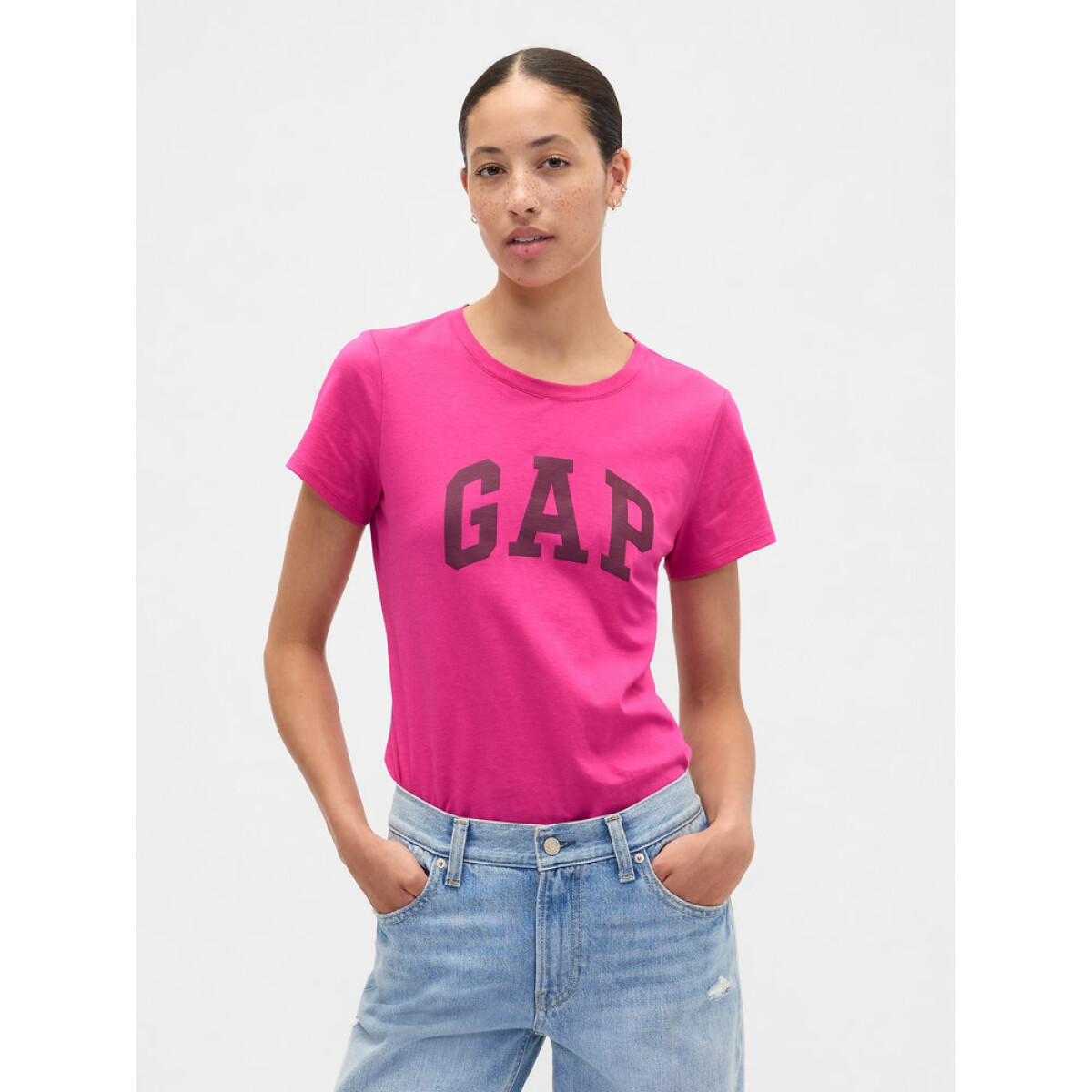 V-SS LOGO CLASSIC TEE - BRIGHT FUCHSIA 