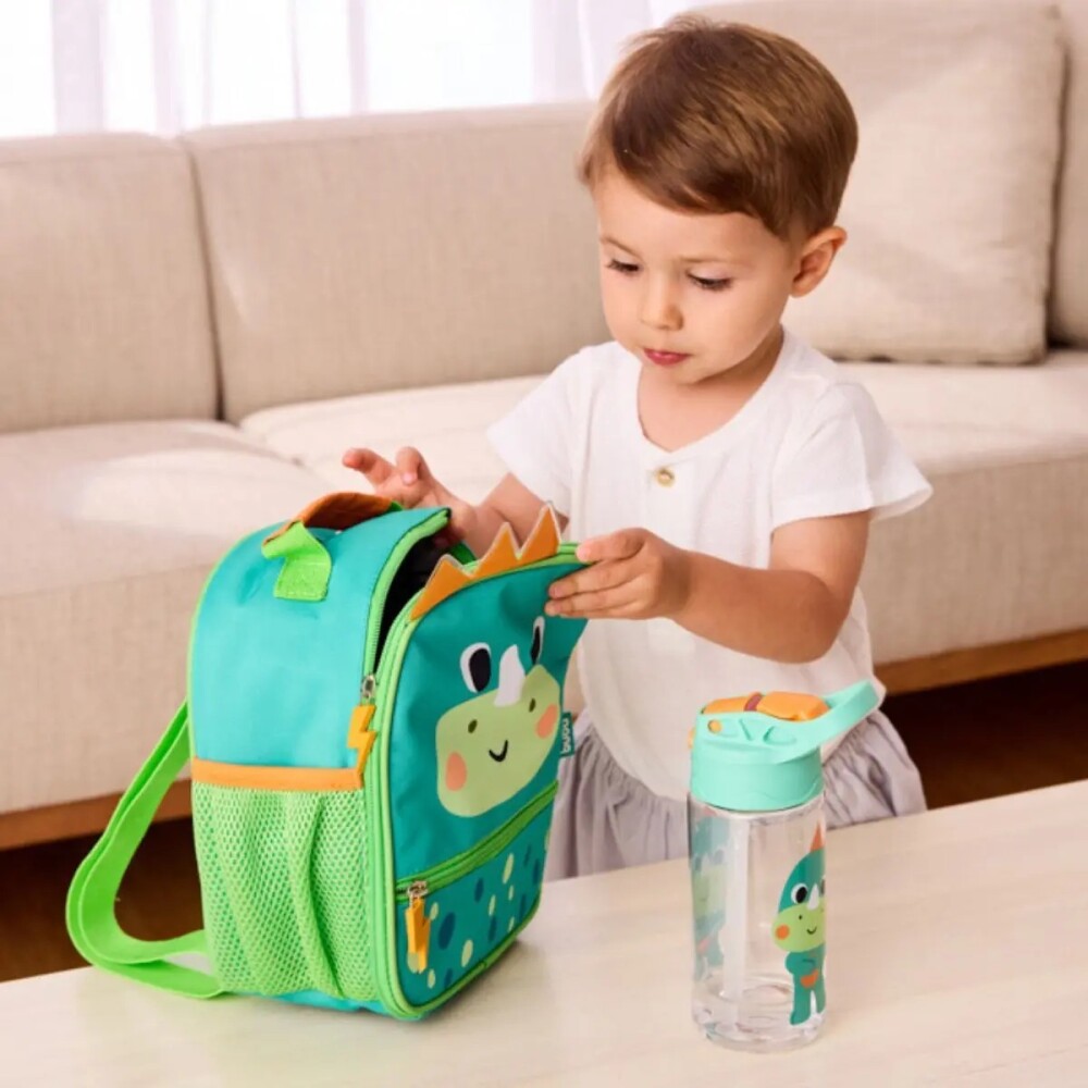 Mochila lunchera termica BUBAZOO BUBA Dino verde