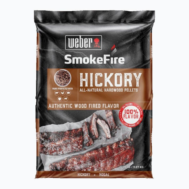 Pellets de madera Hickory Weber Pellets de madera Hickory Weber